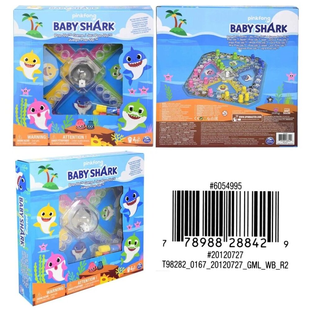 Nickelodeon Pinkfong Baby Shark Let's Go Hunt Fishing Game by Spin Master New
